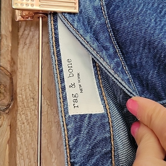 Rag & Bone Size 27 Dre Low-Rise Slim Boyfriend Ankle Jeans NWT - Picture 3 of 9